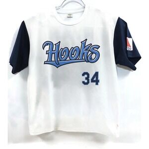 Corpus Christi Hooks Jersey Mens XL White Navy Baseball Ryan 34 CITGO Shirt